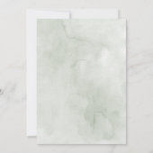 Tropische liefde Waterverf bloemenbruiloft Kaart (Achterkant)