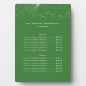 Tropische lijst met automatisch gedetailleerde ser fotoplaat (voorkant)