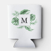 Tropische Lijst Monogram Koelbox Blikjeskoeler (Achterkant)