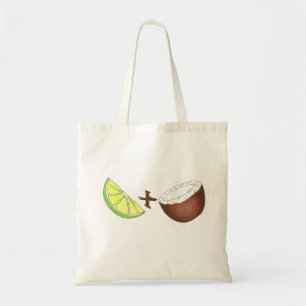 Tropische Limoen + kokokosfruitTas Tote Bag