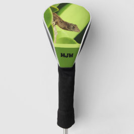 Tropische lizard Monogram Natuur Brown Gecko Golfheadcover