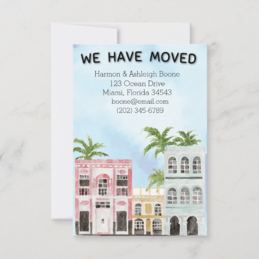 Tropische locatie Bewegende aankondiging (Voorkant)