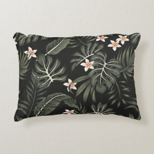 Tropische  loodbloem, strelitzia, palm accent kussen