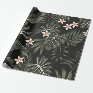 Tropische  loodbloem, strelitzia, palm cadeaupapier