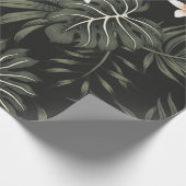 Tropische  loodbloem, strelitzia, palm cadeaupapier (Hoek)