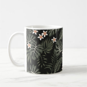 Tropische loodbloem, strelitzia, palm koffiemok