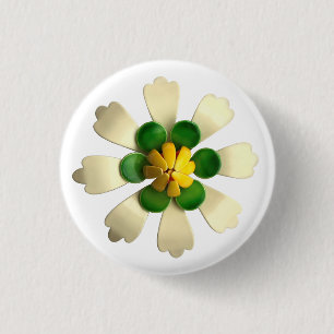 Tropische Lotus Bloem Bloemrijke Lente Zomer Tuin Ronde Button 3,2 Cm