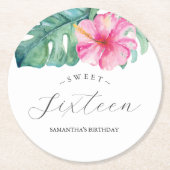 Tropische Luau aangepaste Onderzetters (Voorkant)