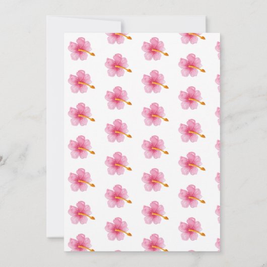 Tropische Luau ananas verjaardagsfeestje Kaart (Achterkant)