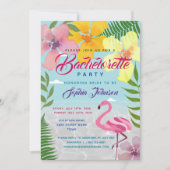 Tropische Luau Bachelorette Party Kaart (Voorkant)