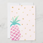 Tropische Luau Birthday Invitation of Any Event Kaart (Achterkant)