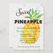 Tropische Luau Birthday Invitation Pineapple Kaart (Voorkant)