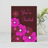 Tropische Luau Hawaiian Summer Party Uitnodigingen (Staand voorkant)