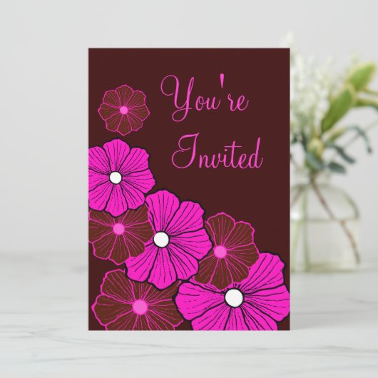 Tropische Luau Hawaiian Summer Party Uitnodigingen (Staand voorkant)