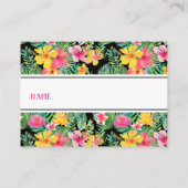 Tropische Luau Luier Raffle Ticket, BOHO Informatiekaartje (Achterkant)