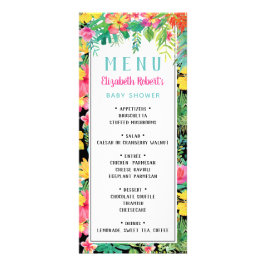 Tropische Luau Menu Kaart, BOHO