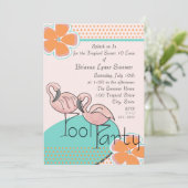 Tropische Luau-partij Kaart (Staand voorkant)