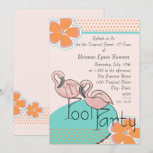 Tropische Luau-partij Kaart (Voorkant / Achterkant)