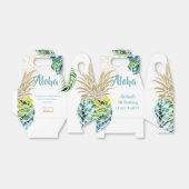 Tropische Luau Party Pineapple Beach Birthday Bedankdoosjes (Uitgevouwen)