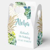 Tropische Luau Party Pineapple Beach Birthday Bedankdoosjes (Geopend)