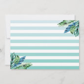 Tropische Luau Party Pineapple Beach Birthday Foto Bedankkaart (Achterkant)