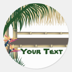 Tropische Luau Party Tiki Hut Sticker 2