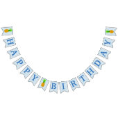 Tropische Luau Pineapple Happy Birthday Banner (Alle)