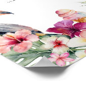 Tropische Luau Pool Party Drink Bar Teken Poster (Hoek)