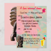 Tropische Luau-repetitie Kaart (Voorkant / Achterkant)