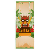 Tropische Luau Tiki Bar Leuke Retro Hawaiiaanse Ve Wijn Cadeautas (Achterkant)