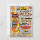Tropische Luau Tiki Feest Uitnodigingen (Voorkant)