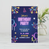 Tropische Luau Verjaardagsfeest Uitnodiging (Staand voorkant)