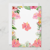 Tropische Luau Verlovingsfeest Uitnodiging (Achterkant)