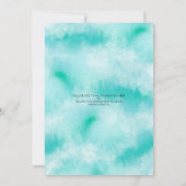 Tropische Luau Virtual Baby shower zeepaardjes Kaart (Achterkant)