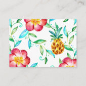 Tropische Luau Waterverf Glitter Books for Baby Informatiekaartje (Achterkant)