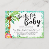 Tropische Luau Waterverf Glitter Books for Baby Informatiekaartje (Voorkant)