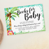 Tropische Luau Waterverf Glitter Books for Baby Informatiekaartje