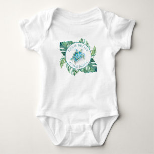 Tropische Luau Zeeschildpad Baby Romper