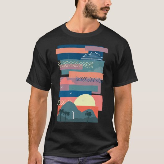 Tropische luchten t-shirt (Voorkant)