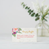 Tropische luier Raffle Kaart (Staand voorkant)