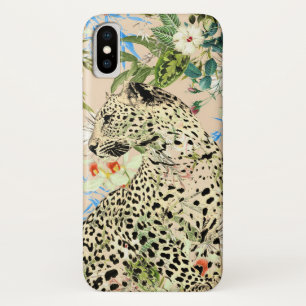 Tropische luipdruk floral Hawaiian animal Case-Mate iPhone Case