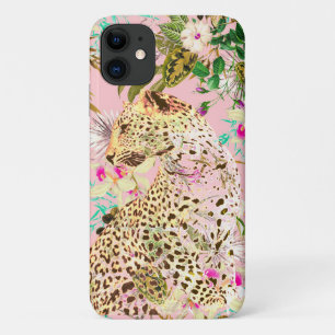Tropische luipdruk floral Hawaiian Case-Mate iPhone Case