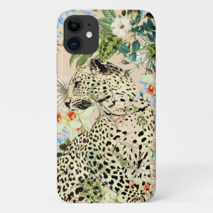 Tropische luipdruk floral Hawaiian Case-Mate iPhone Case