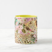 Tropische luipdruk floral Hawaiian Mok (Midden)