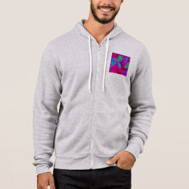 Tropische Lush Magenta Leaves Hoodie