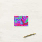 Tropische Lush Magenta Leaves Post-it® Notes (Op bureau)