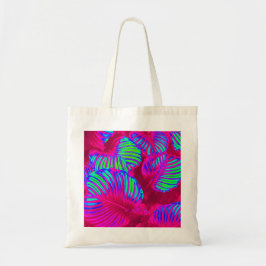 Tropische Lush Magenta Leaves Tote Bag