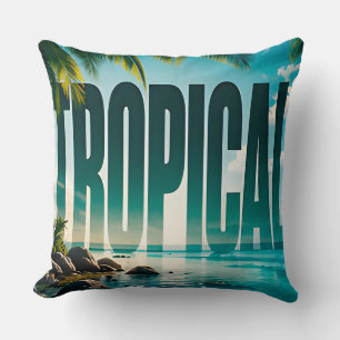 Tropische Luxe Resort Redactioneel Grafisch Collec Kussen