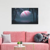 Tropische maan van Ianeira Canvas Afdruk (Insitu (Woonkamer))