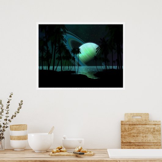 Tropische maan van Thetis Poster (Keuken)